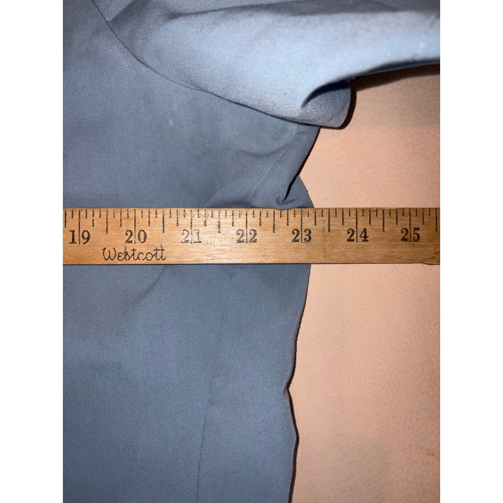 FIGS Black Inala Slim Scrub Top Mandarin Collar 3 Pocket XXL 2XL Dusty Blue - Picture 4 of 8